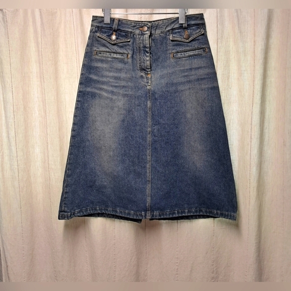 Dolce & Gabbana Mid Length Denim Skirt Size L - Picture 1 of 4